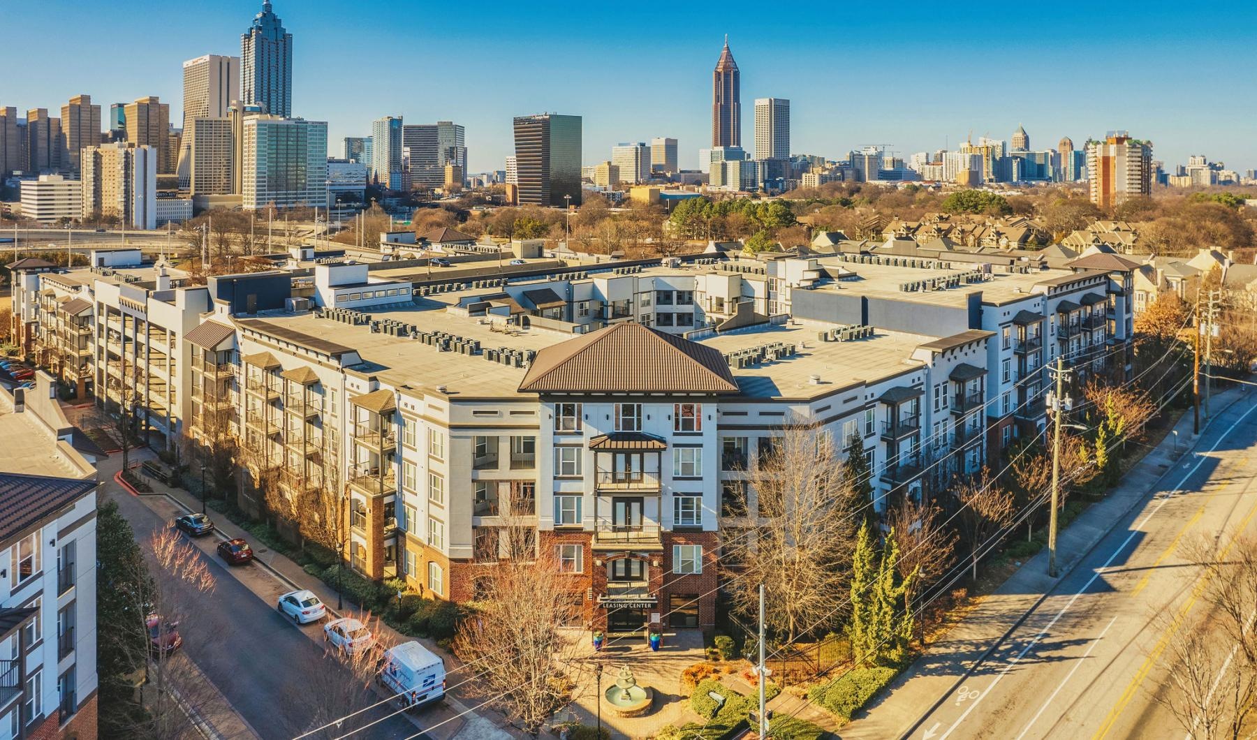 aerial of the property