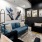 lounge seating area with modern decor