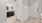 a room with white doors